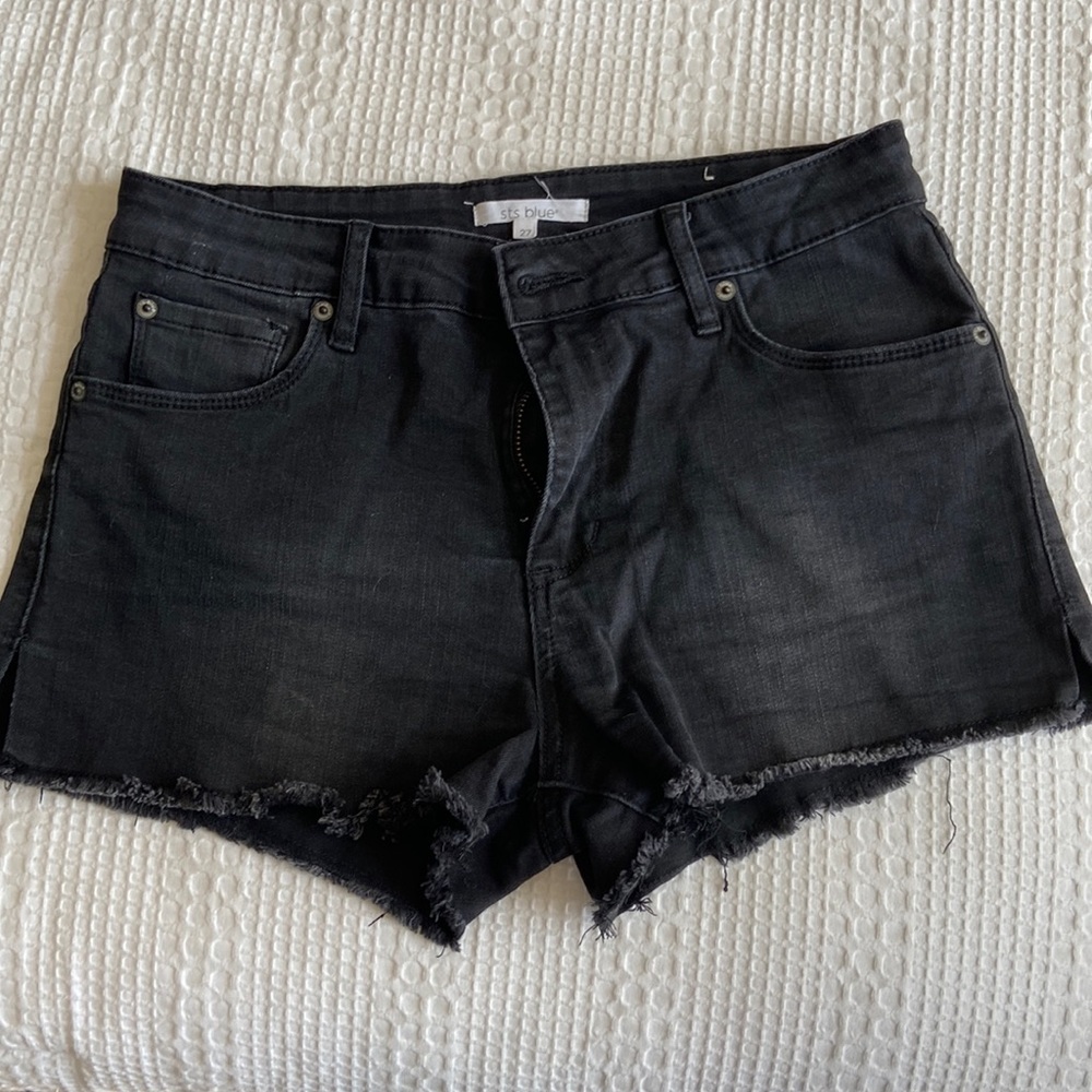 High Rise Black Shorts, size 27